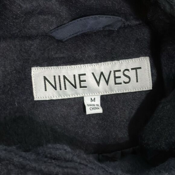 NWT Nine West Navy Utility Sherpa-Lined Jacket — Size M - Picture 8 of 9